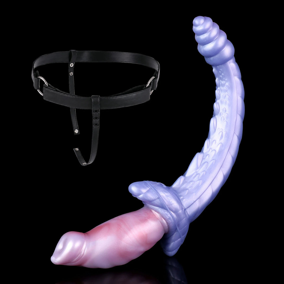Rattletail Kane – Double-Ended Dragon Dildo with Insertable Vibrator