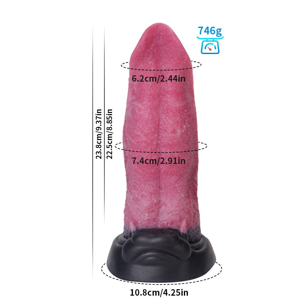 Wolf's Lick Wolf Maw Dildo with Suction Base