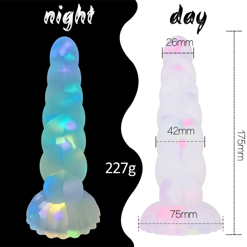 Twisted Glow Dual-Density Silicone Anal Plug