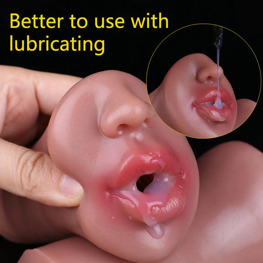 Male Mouth Masturbator Silicone Oral