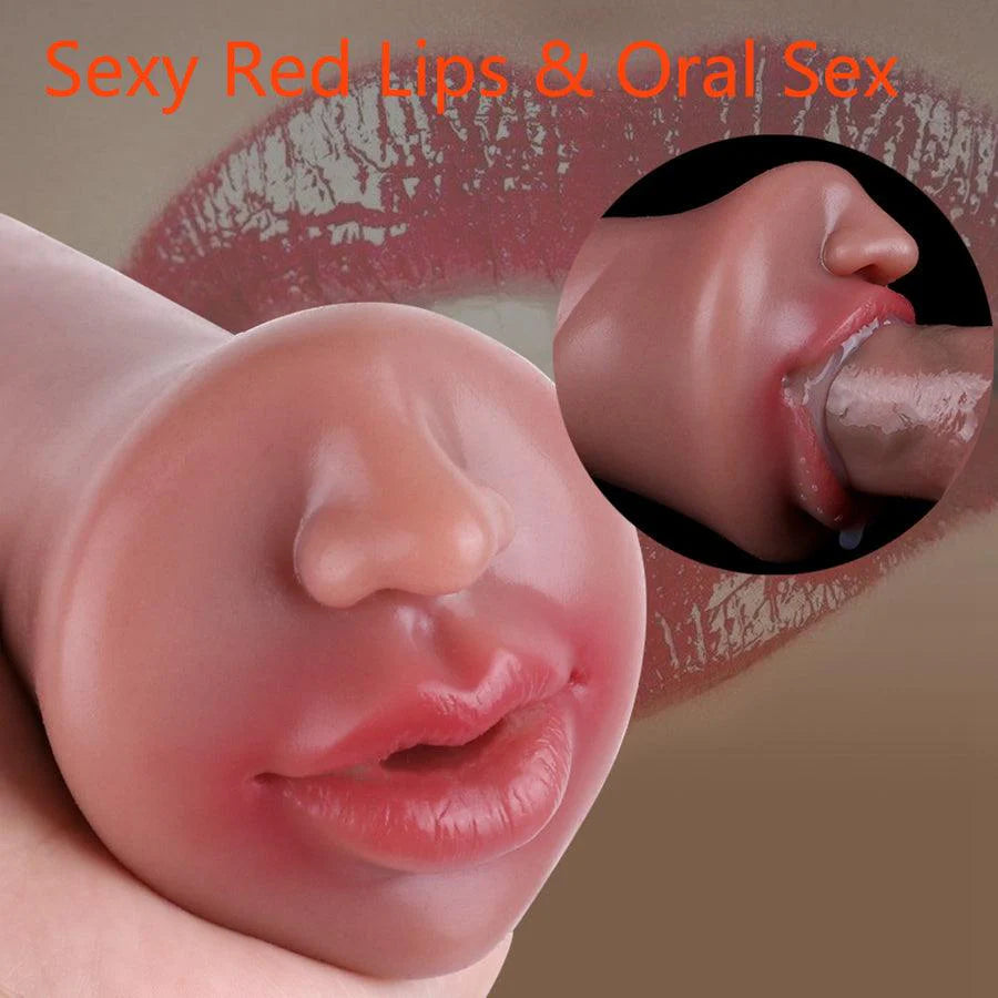 Male Mouth Masturbator Silicone Oral