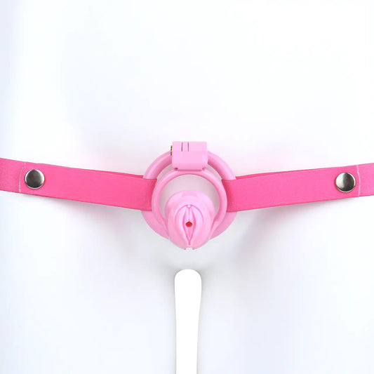 Male Resin Chastity Cages with Catheter