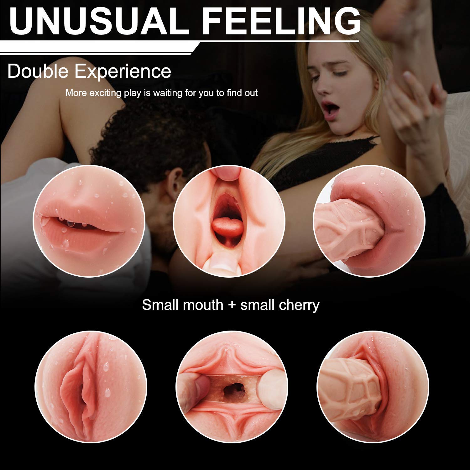 3D Realistic Double Head Automatic Masturbator