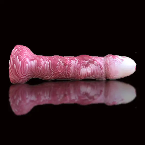 Marbled Realistic Silicone Fantasy Dildo 9 Inches