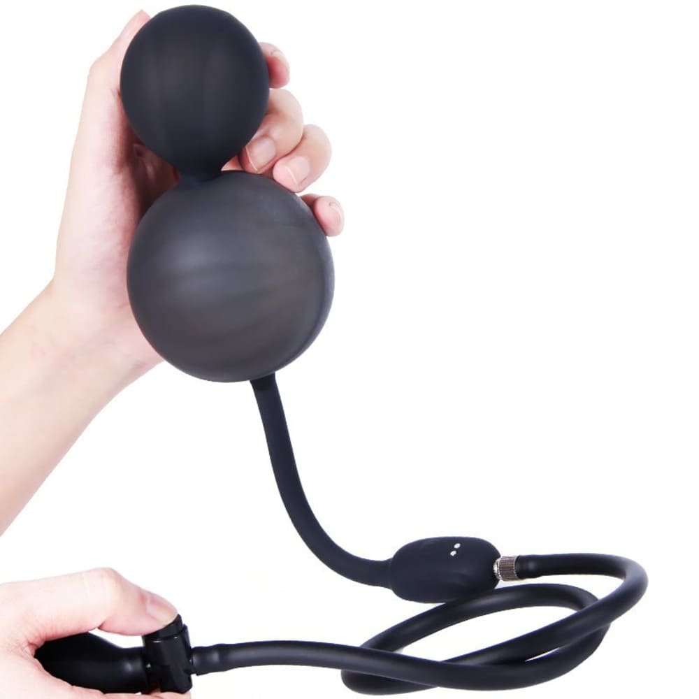 Mark - Silicone Inflatable Vibrating Anal Beads