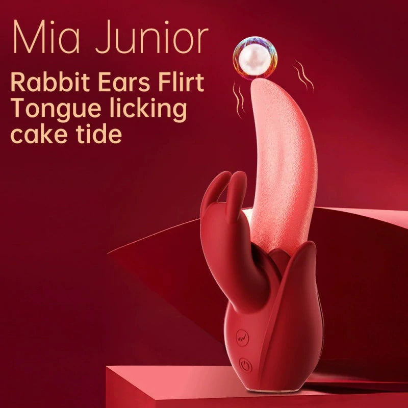 Mia – Rabbit & Tongue Dual-Stimulation Vibrator