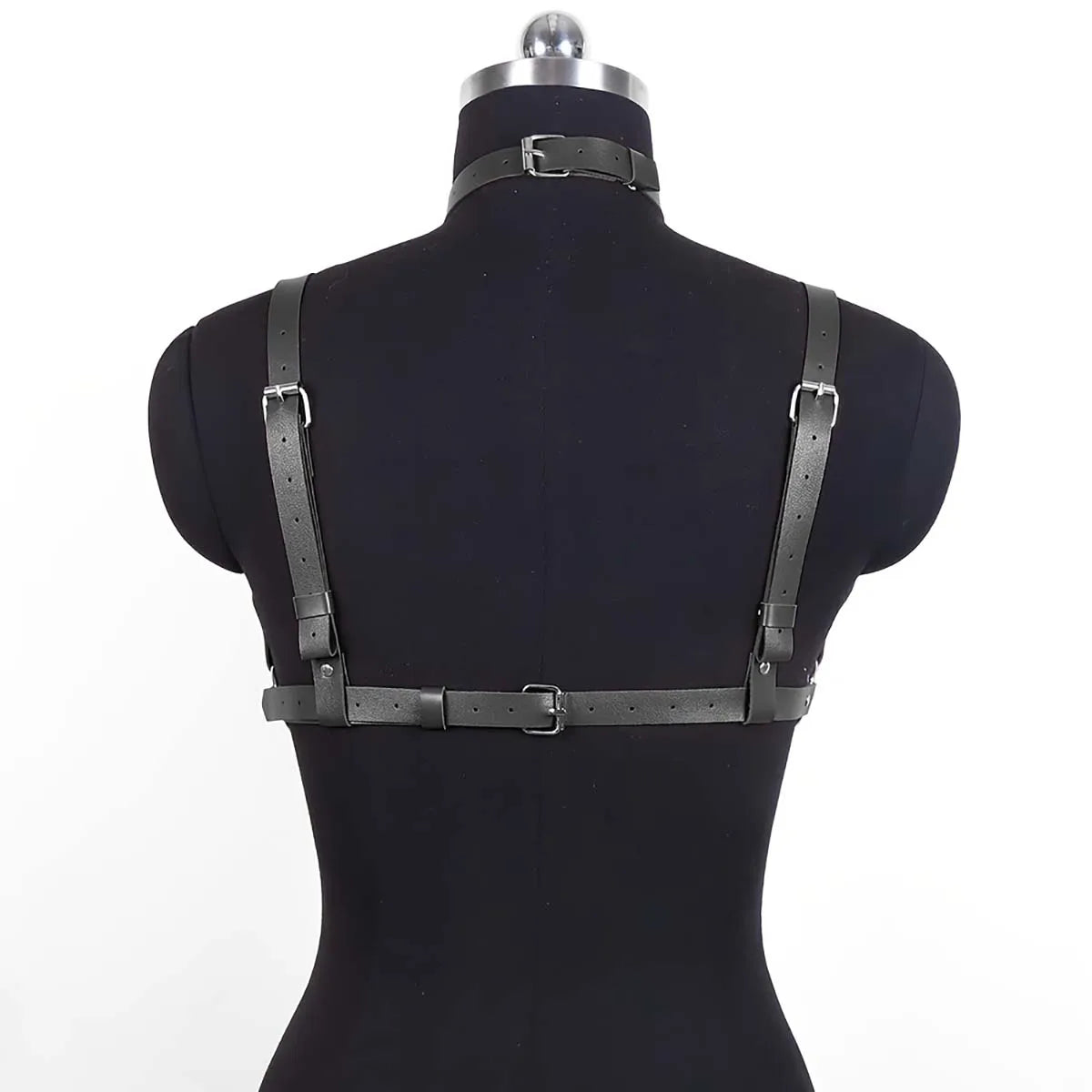 Milenka – Leather Female Chest Harness