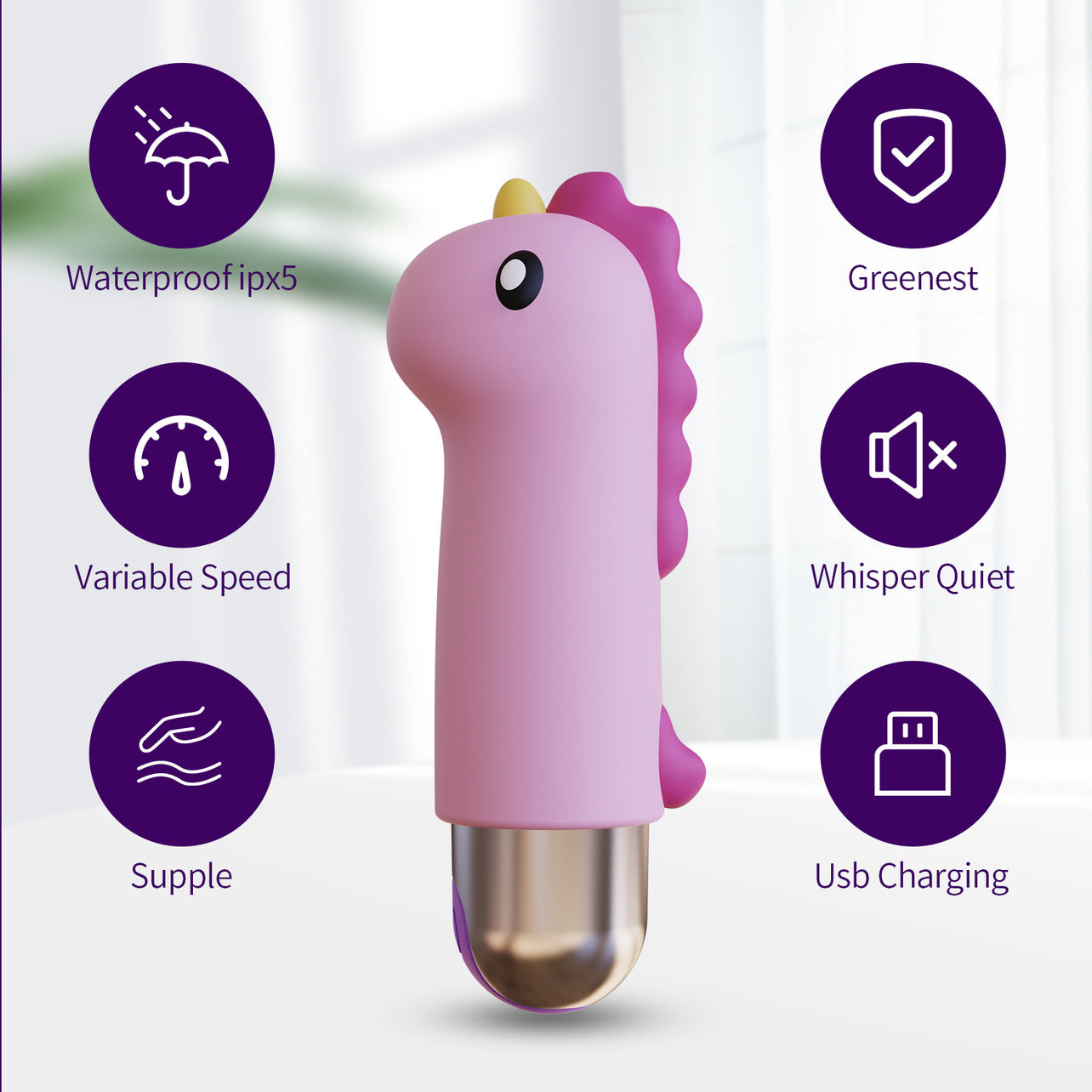 Mini Unicorn Vibrator - Pocket Bullet Massager