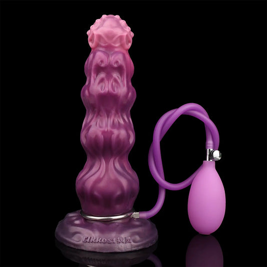 Monster Inflatable Knot Fantasy Dildo 8.6 Inches