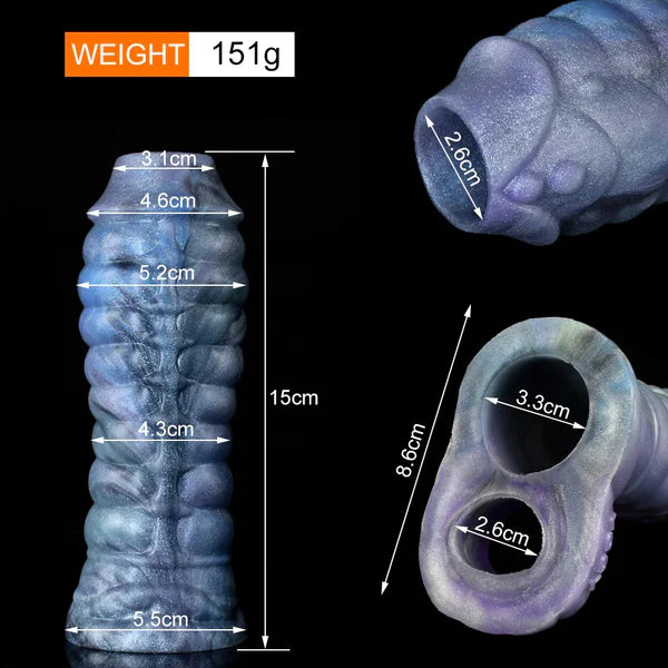 Monster Penis Sleeve Silicone Cock Ring