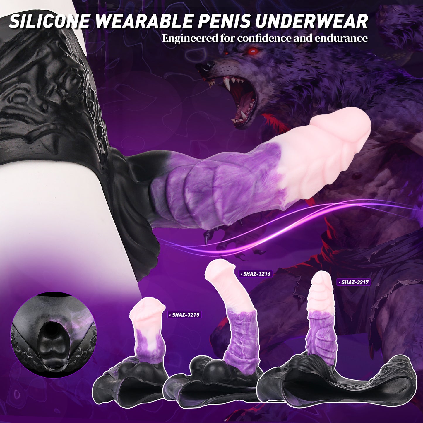 Monster Strap-On Hollow Dildo Pants