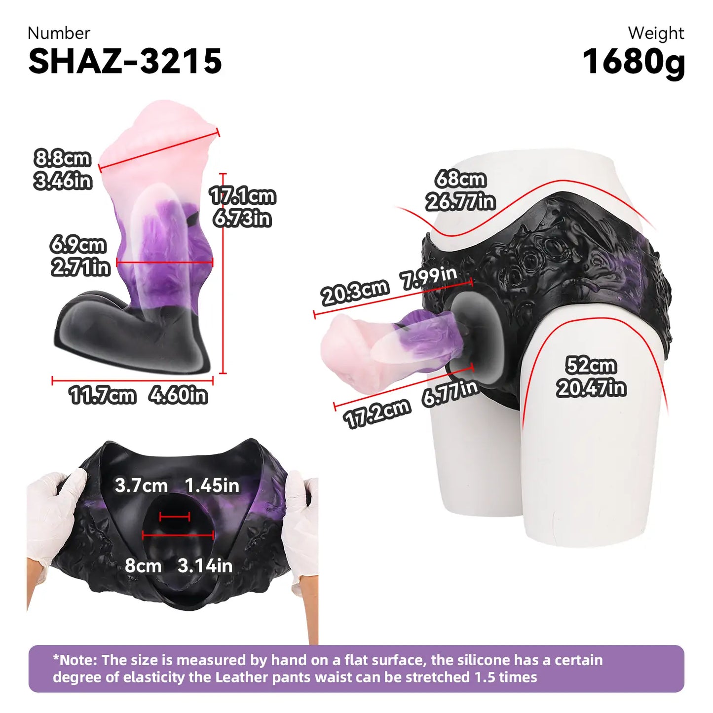 Monster Strap-On Hollow Dildo Pants