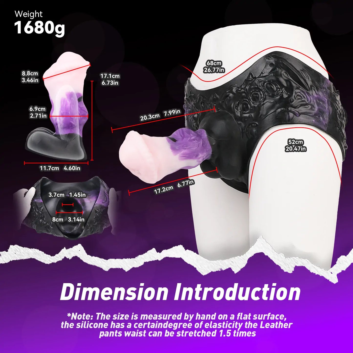 Monster Strap-On Hollow Dildo Pants