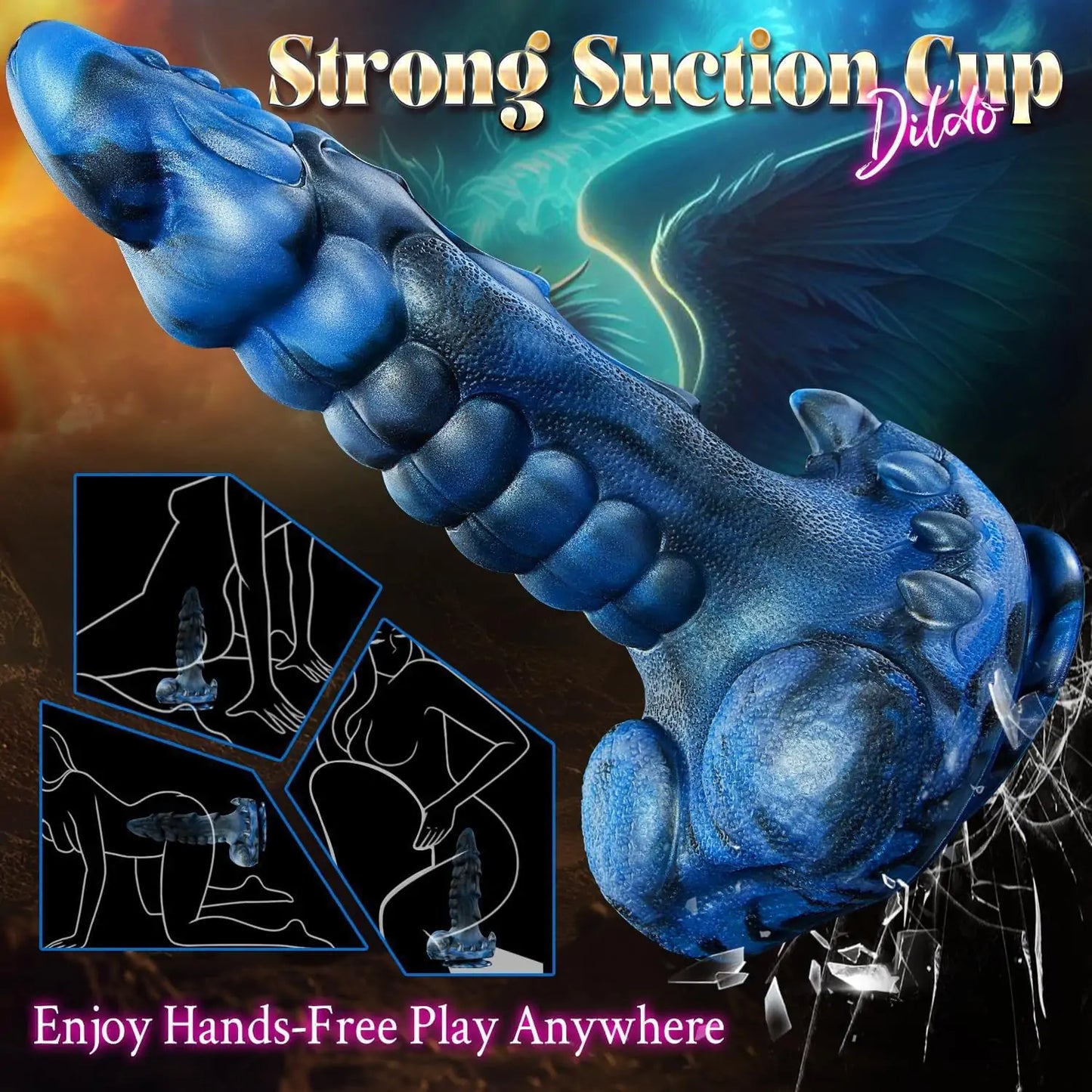 Monster Thrusting Dragon Dildo 9.5 Inches anesidora Monster Thrusting Dragon Dildo 9.5 Inches anesidora
