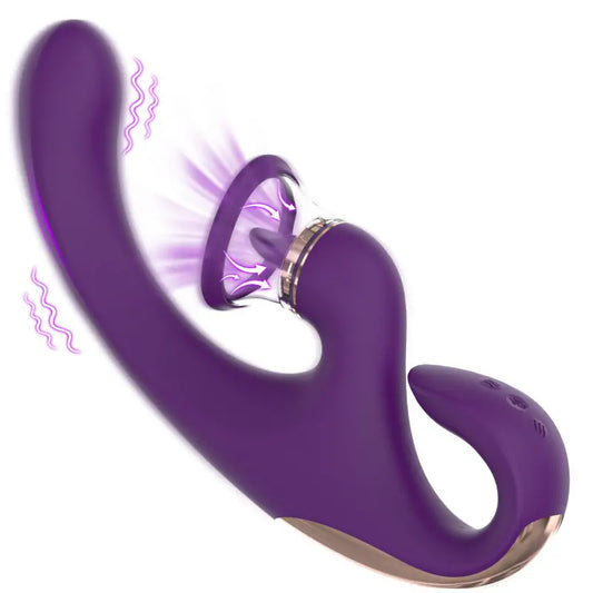 Multi-Function 3-in-1 Vibrating Sucking Wand