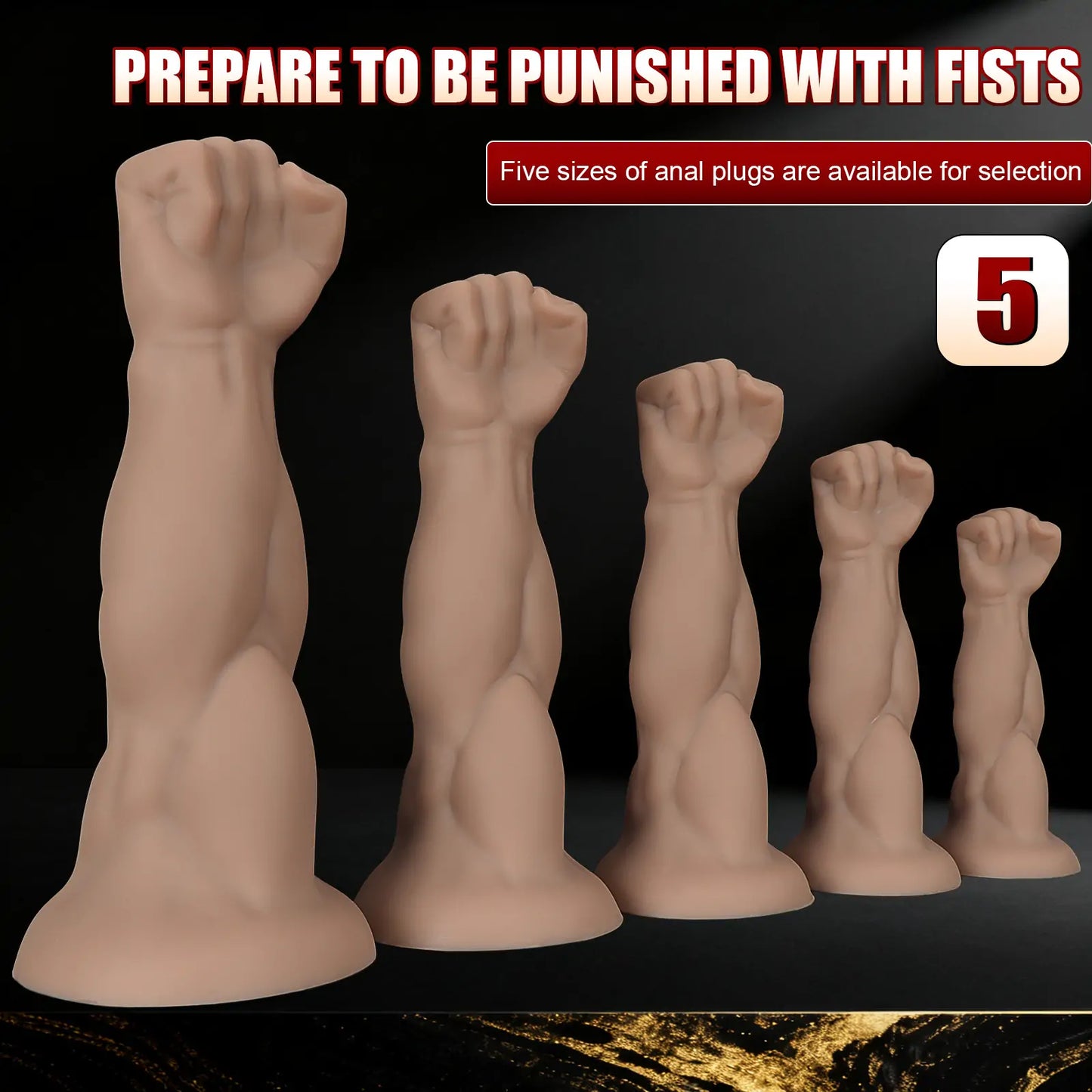 Muscle Fisting Arm Dildo 5 Size