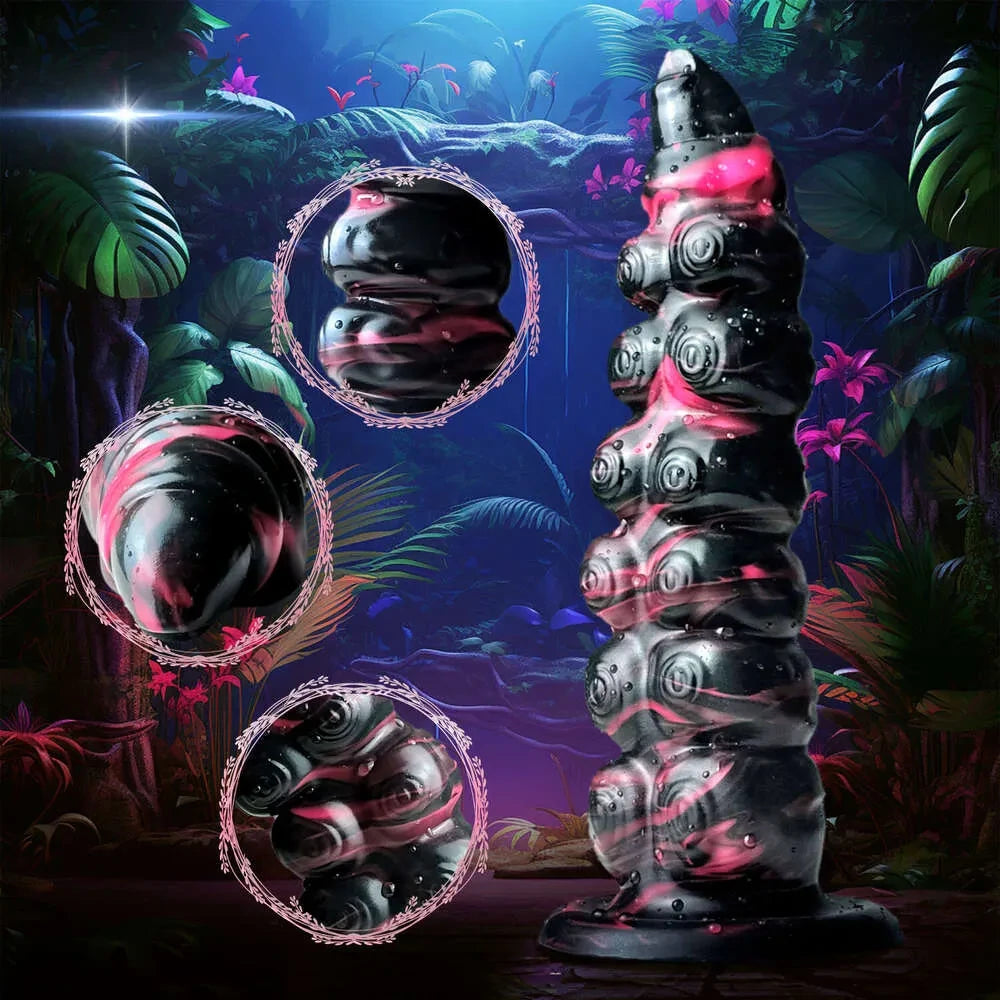 Mutant Caterpillar - Fantasy Knot Dildo 8.7 Inches
