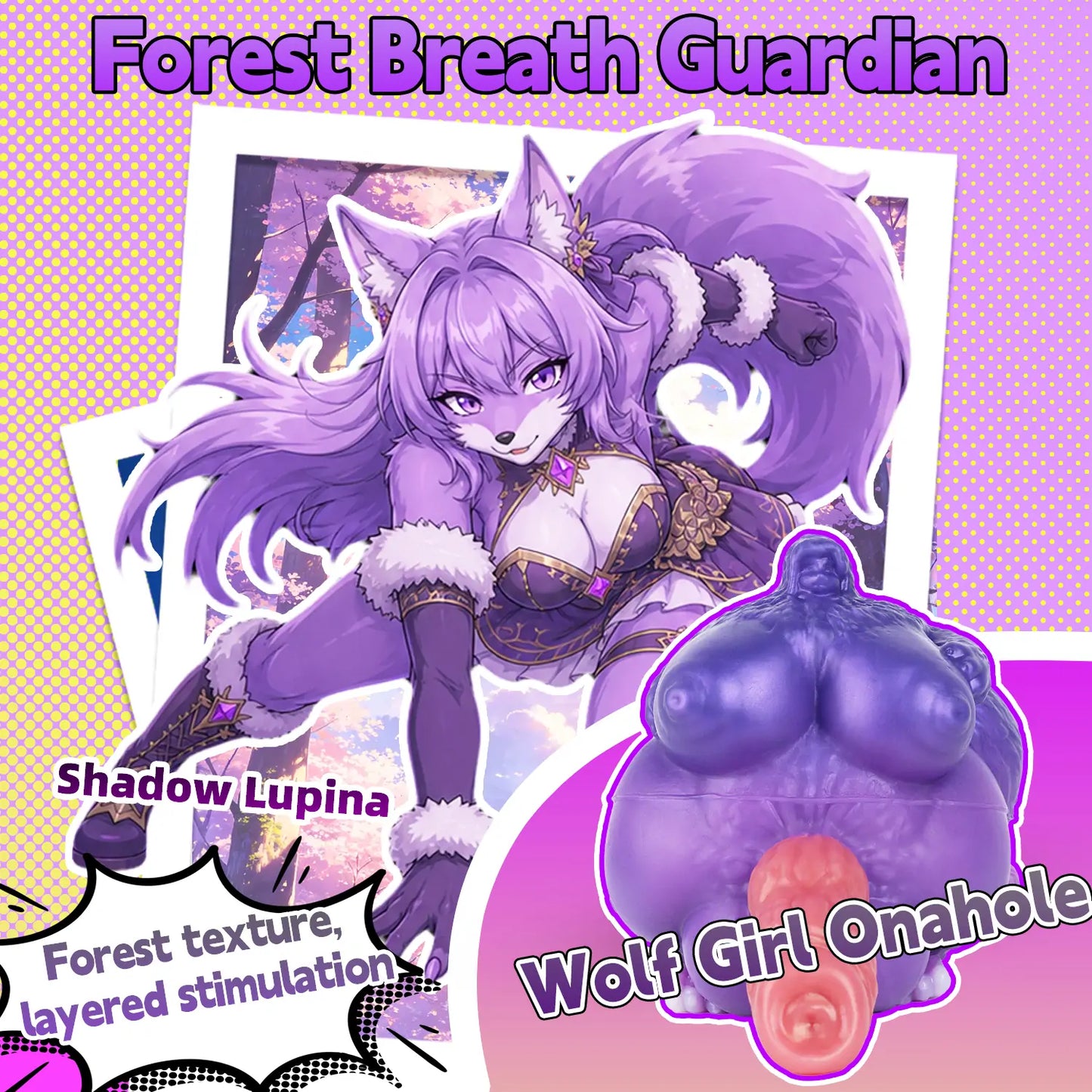 Mutant Futa Wolf Stroker — Hermaphrodite Masturbator