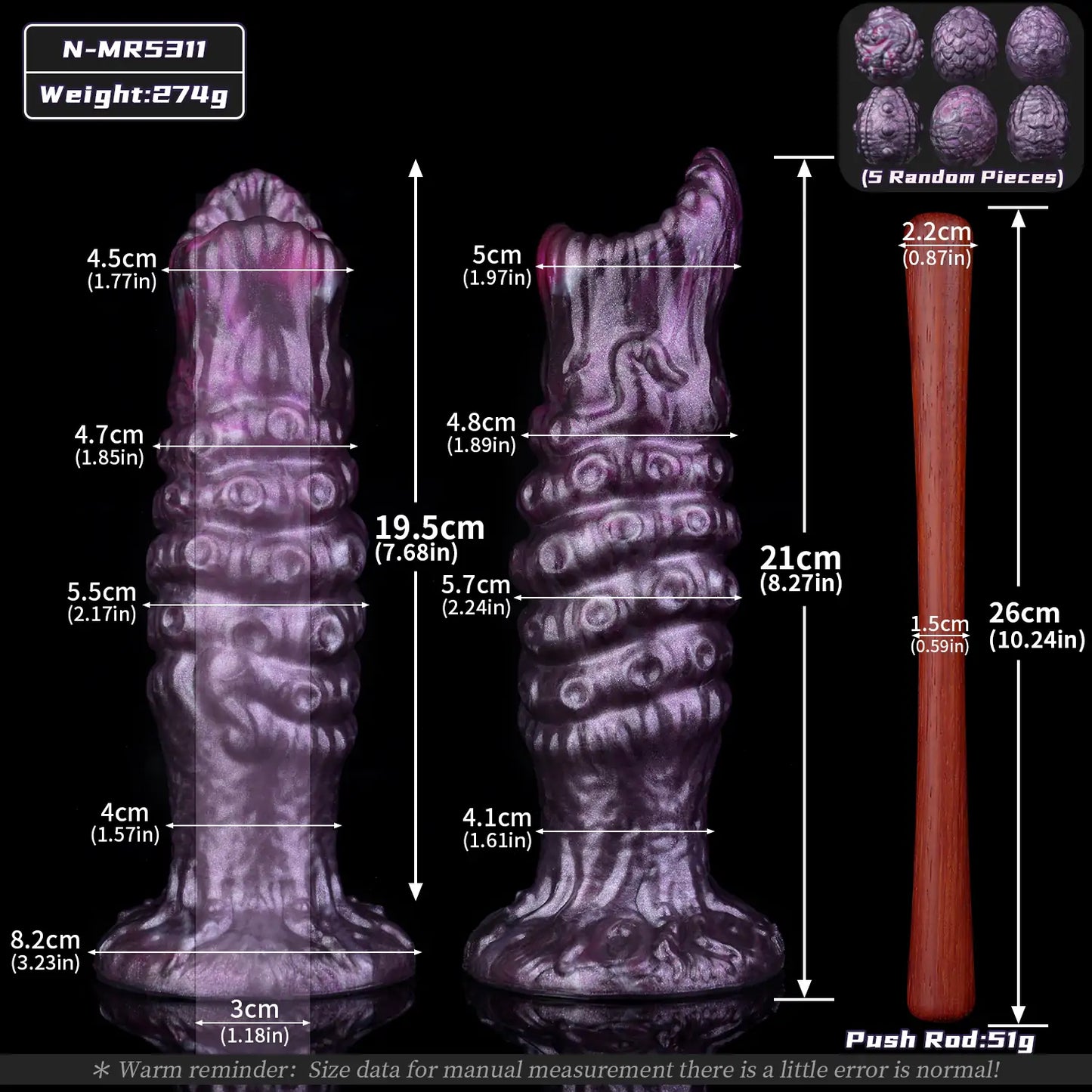 Alien Monster Ovipositor Dildo - 10 Style