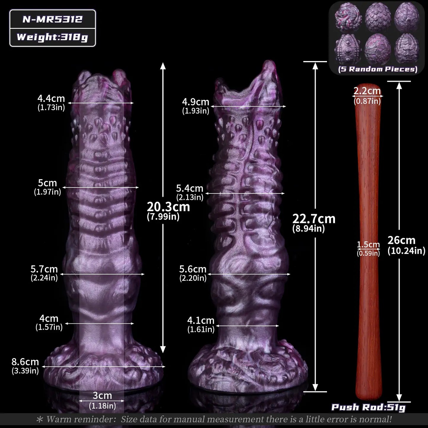 Alien Monster Ovipositor Dildo - 10 Style