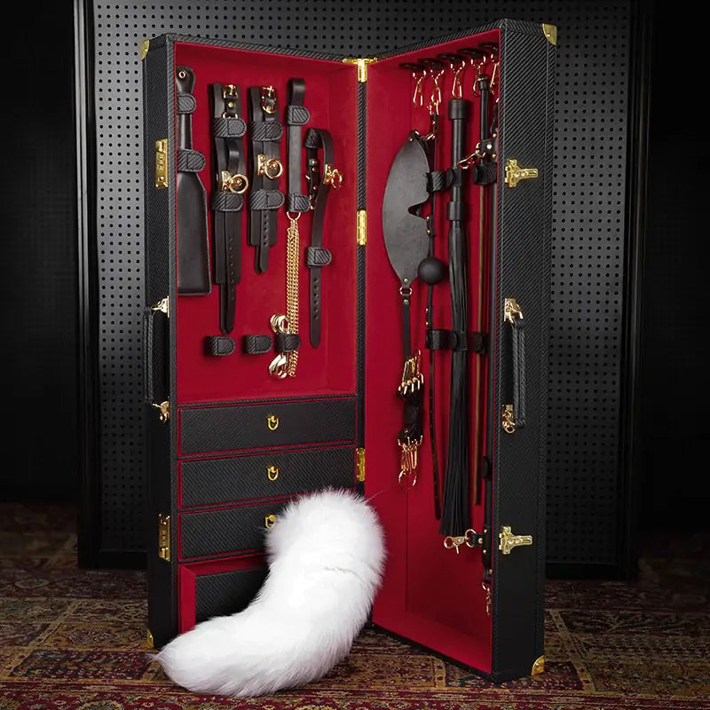 NUKO Luxury BDSM Leather Bondage Trunk Set