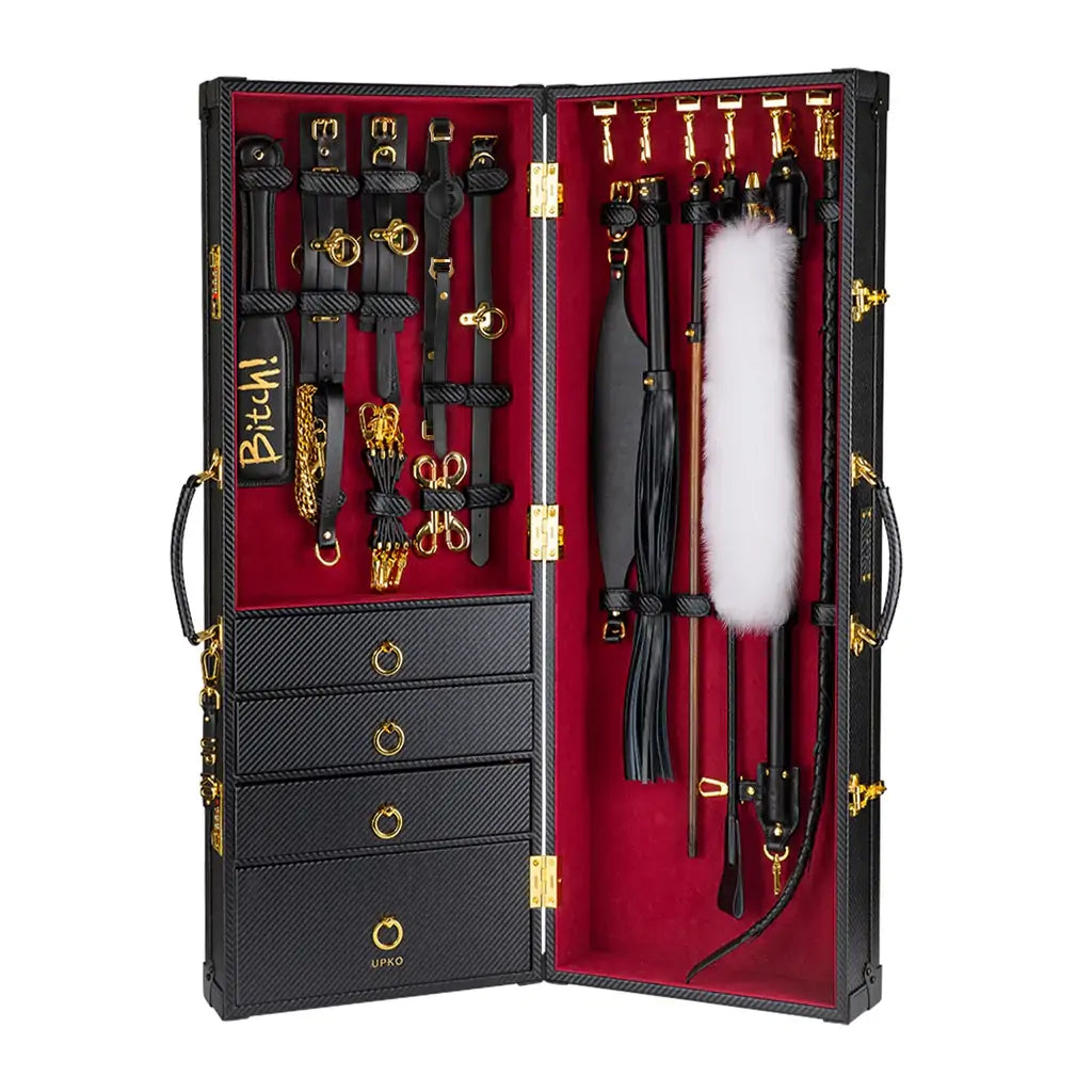 NUKO Luxury BDSM Leather Bondage Trunk Set