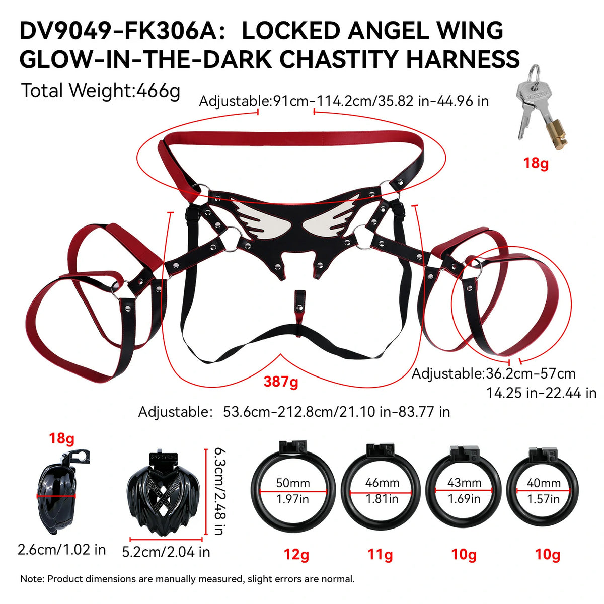 Night Demon – Halloween Glow-in-the-Dark Wearable Chastity Cage