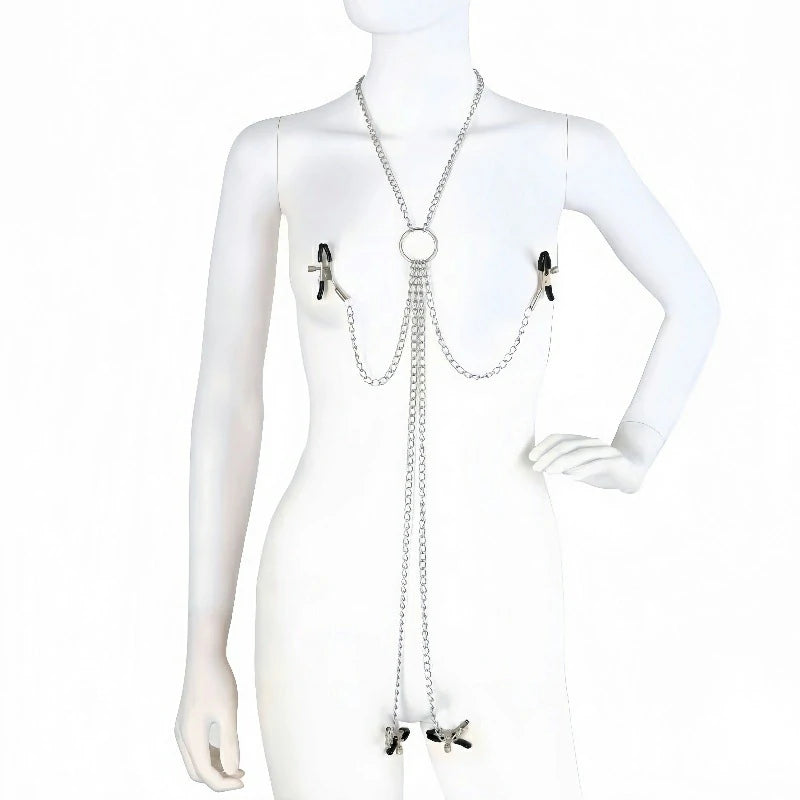 Nipple Clamps With Clit Clamp