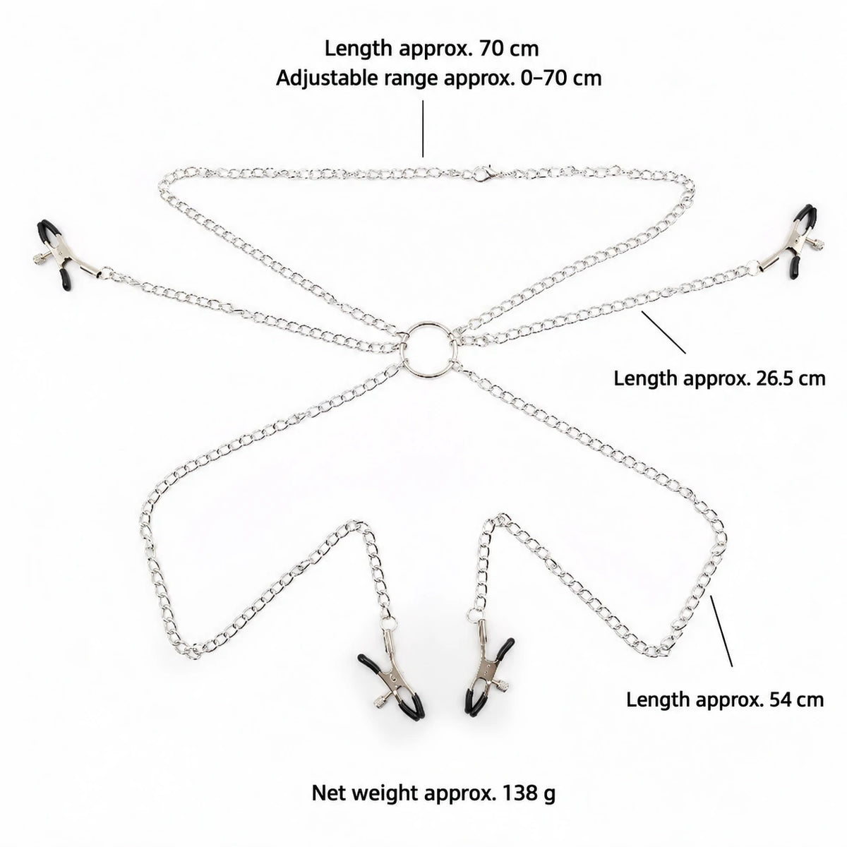 Nipple Clamps With Clit Clamp