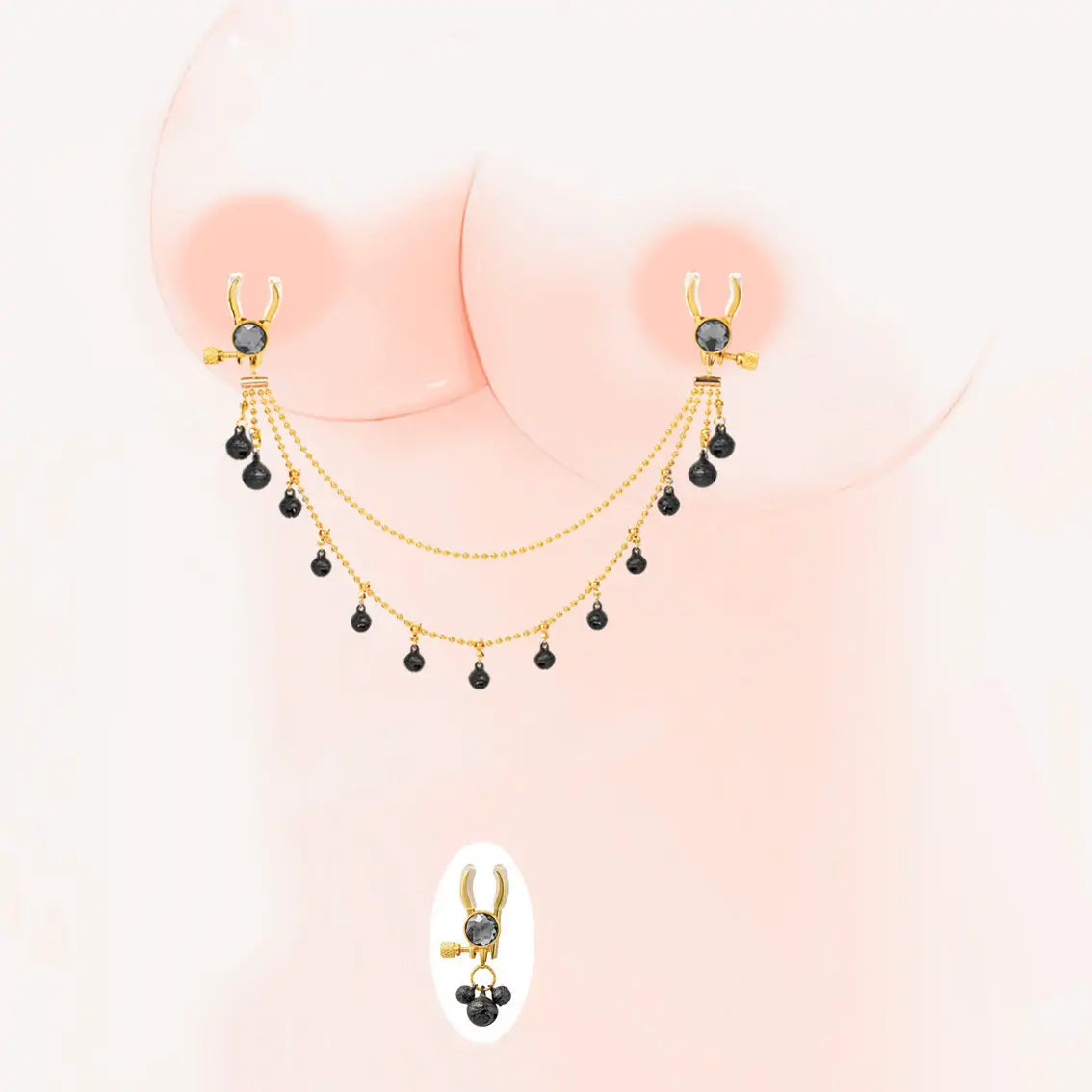 Nipple Clit Jewelry Clips with Tassels