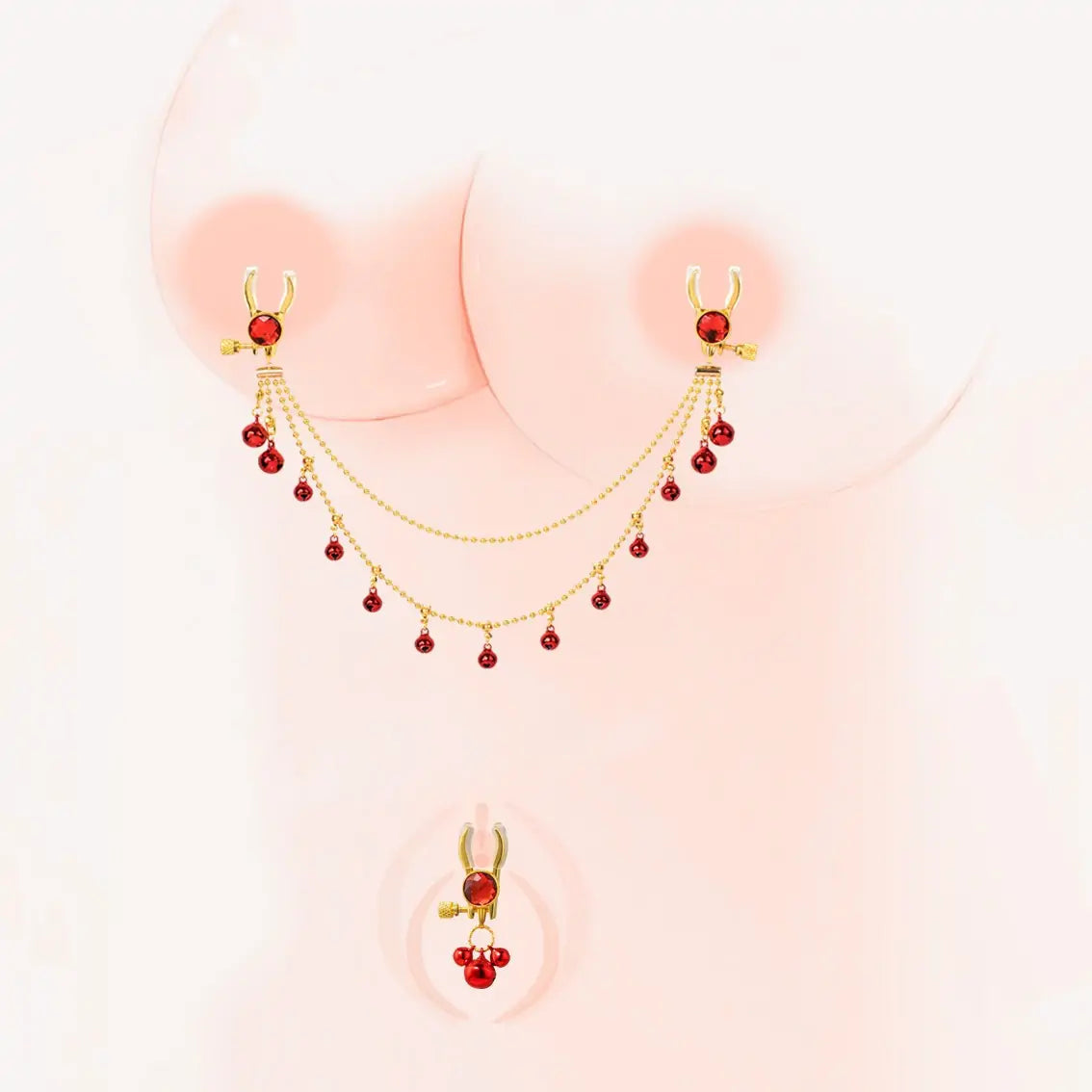 Nipple Clit Jewelry Clips with Tassels