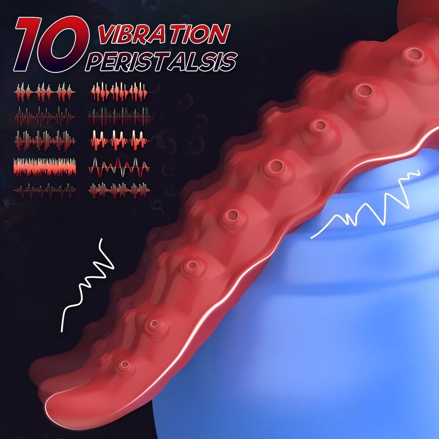 OctoWave App-Controlled Peristaltic Tentacle Vibrator