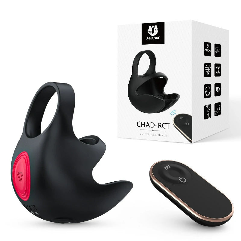 CHAS-RCT Remote Control Dual Vibrating Cock Ring