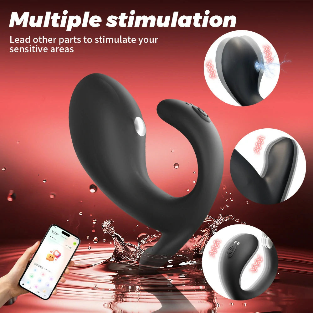 Whaley-App Controlled E-Stim Vibrating Butt Plug