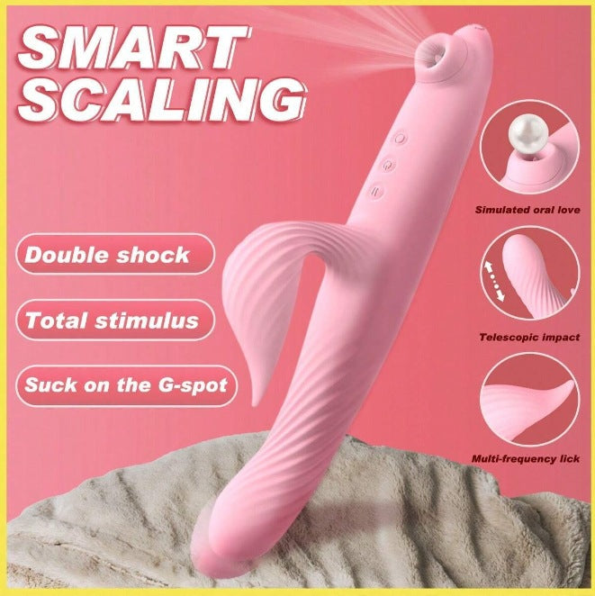 Loviss Luxury Thrusting Dual Rabbit Vibrator with Suction