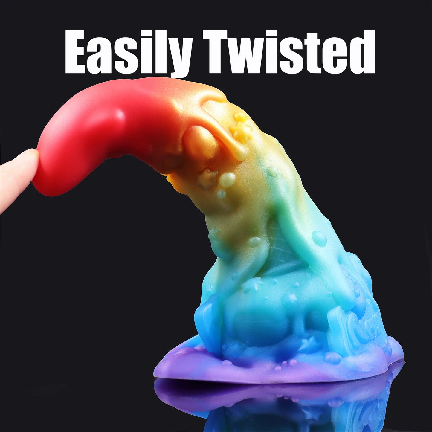 Flexible Rainbow Ice Cream Dildo