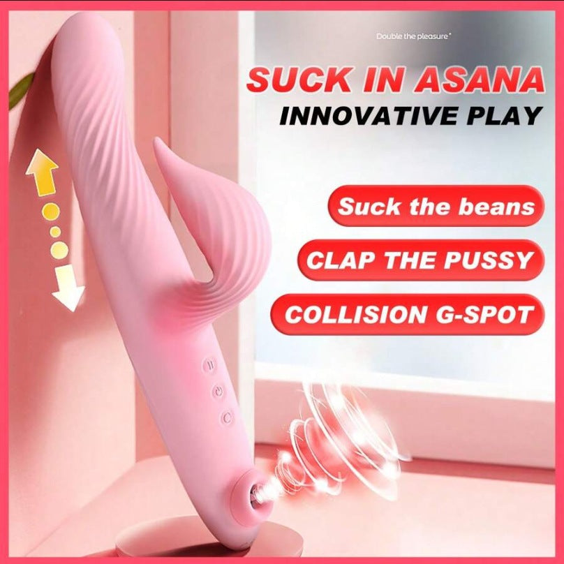 Loviss Luxury Thrusting Dual Rabbit Vibrator with Suction