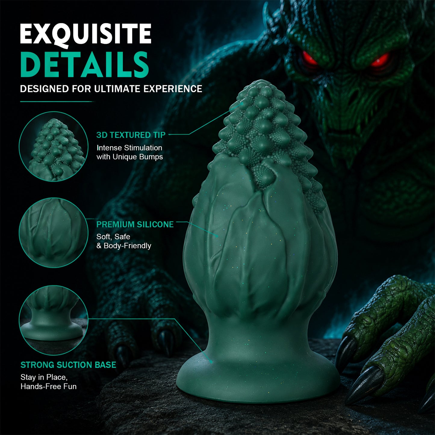 Silicone Cauliflower Anal Plug – Soft Liquid Silicone Expansion Butt Plug