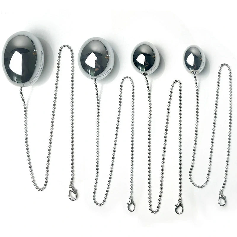 Metal Anal Ball – Stainless Steel Anal Plug with Chain