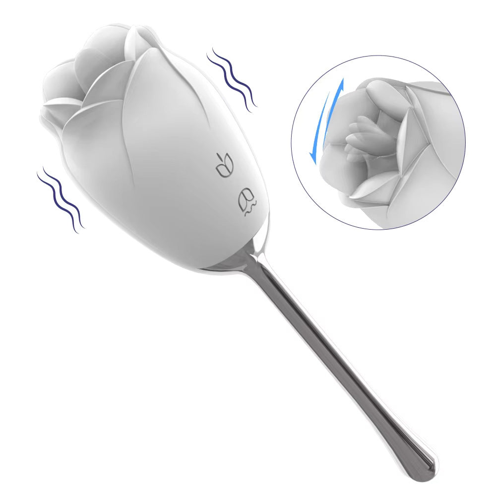 Rose Sucking G Spot Vibrating Wand