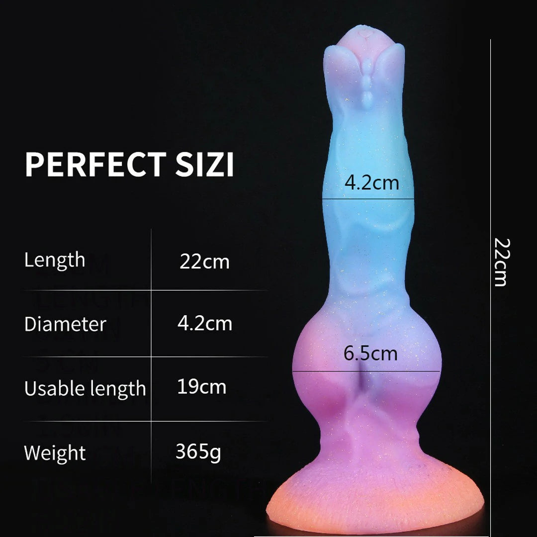 Space Cock Glow in the Dark Alien Dildo with Suction Cup