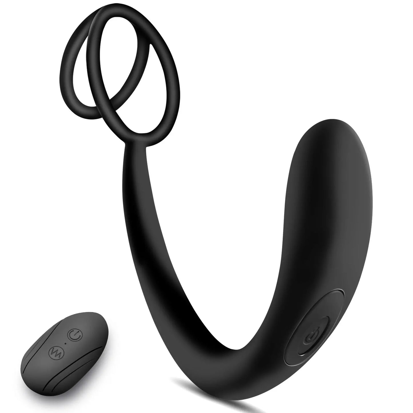 Small Vibrating Prostate Massager with Cock Rings