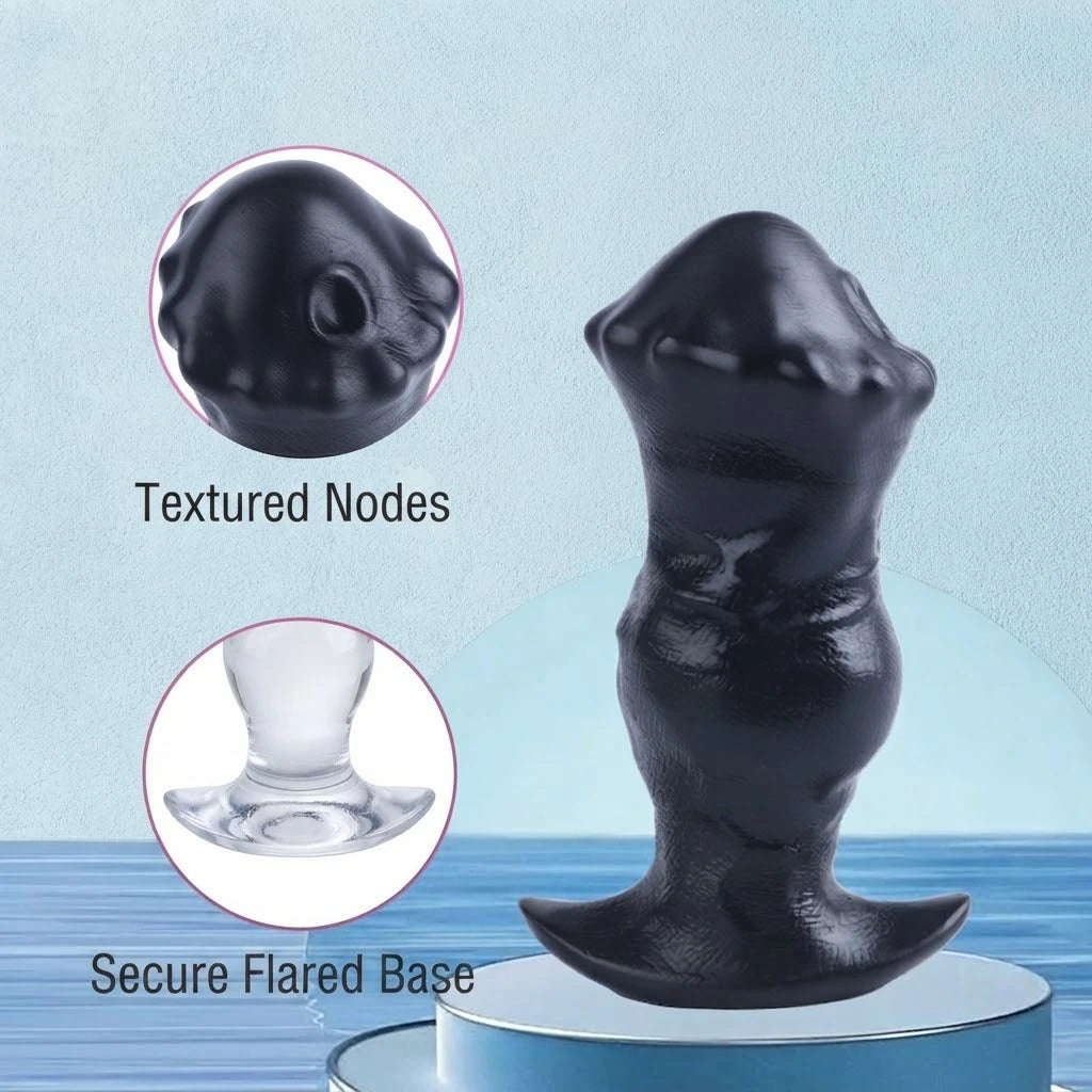 Dual-Use Silicone Horse-Style Anal Plug & Dildo