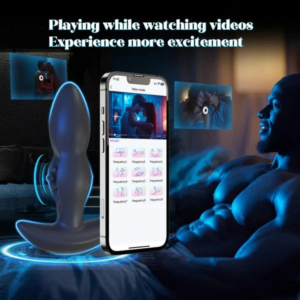 Smart App Flapping Wing Prostate Massager with Dual Stimulation
