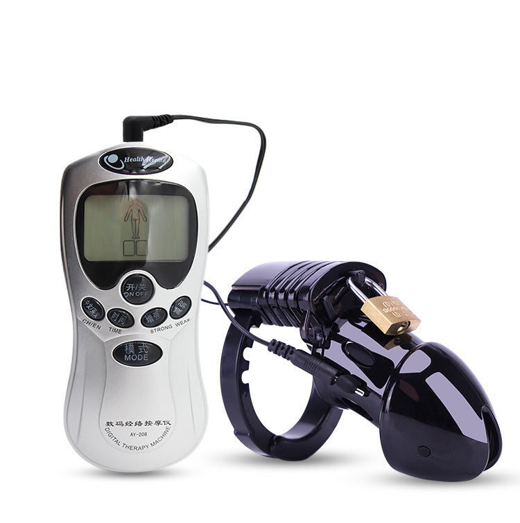 Electric Shock Male Chastity Cage with Control Unit
