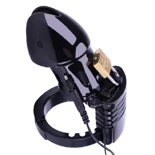Electric Shock Male Chastity Cage with Control Unit