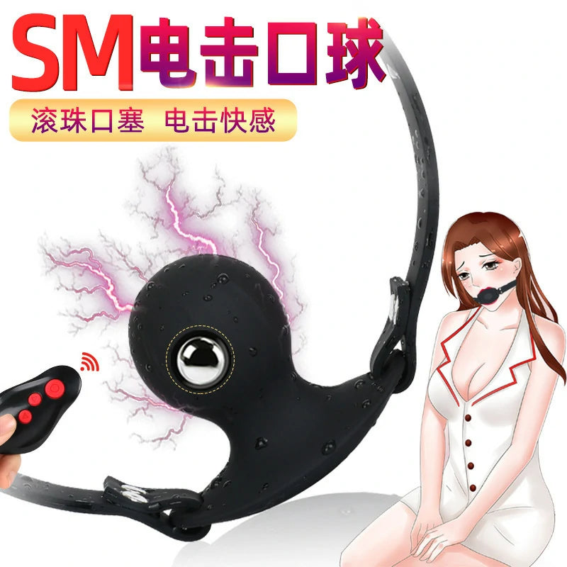 Remote-Controlled Wireless Electric Shock Gag Ball