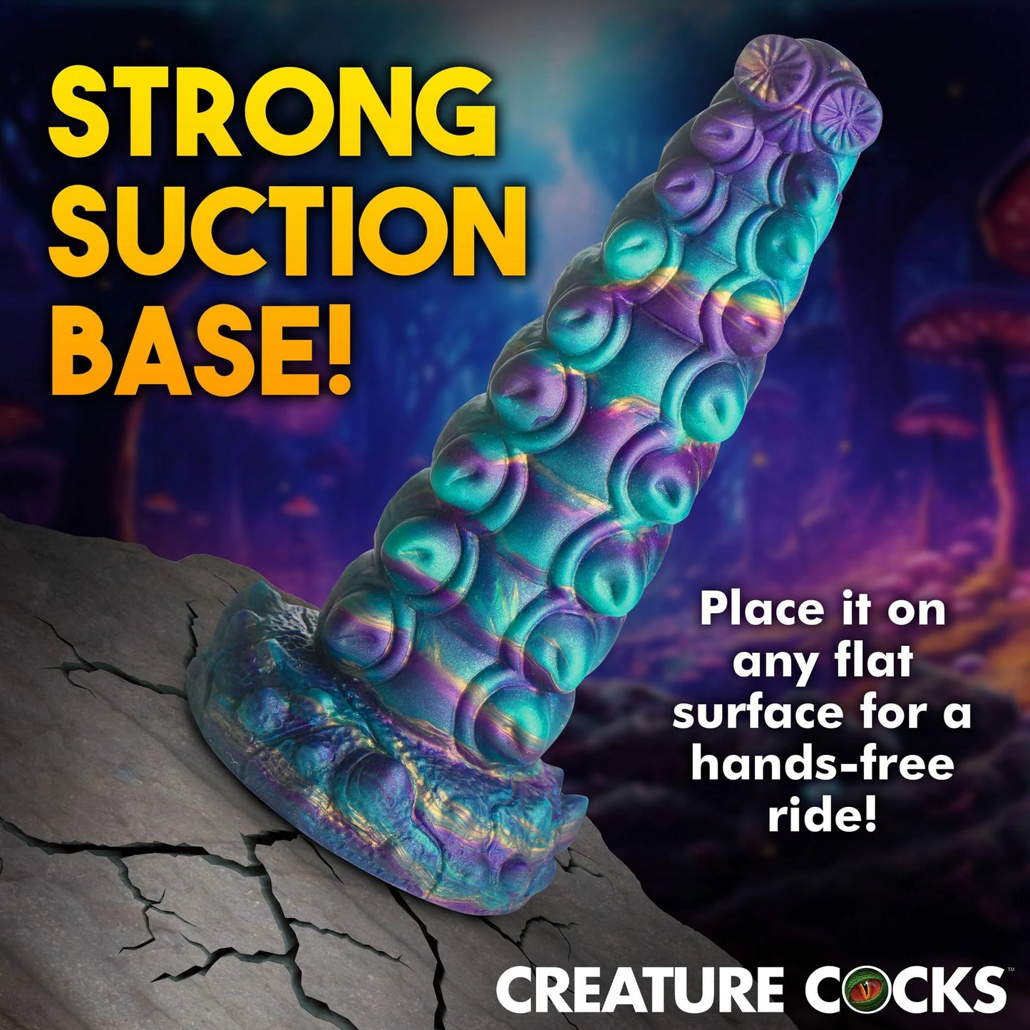 Caterpillar Dual-Use Textured Silicone Dildo & Anal Plug