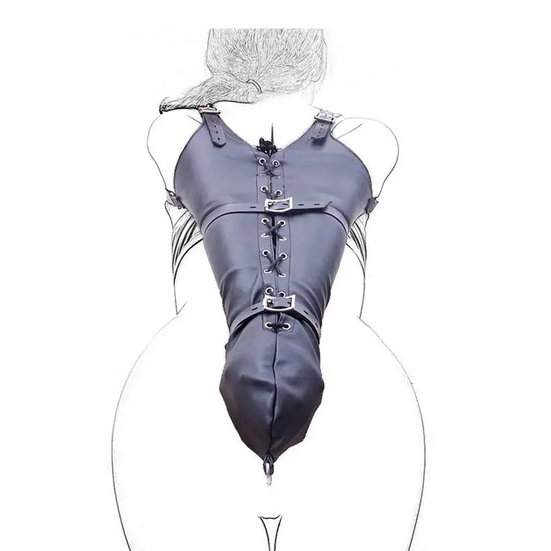 Self Bondage Armbinder – Leather Sleeve