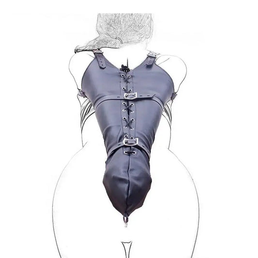 Self Bondage Armbinder – Leather Sleeve